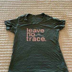 Sage green with pink super soft tee only worn a few times, no flaws.